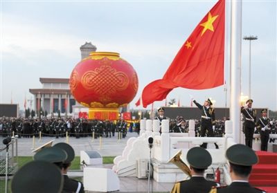 天安門前看升旗